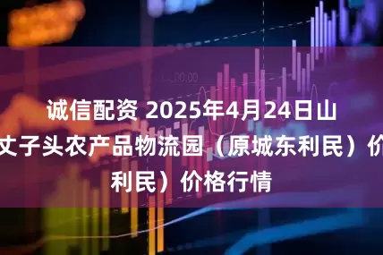诚信配资 2025年4月24日山西太原丈子头农产品物流园（原城东利民）价格行情
