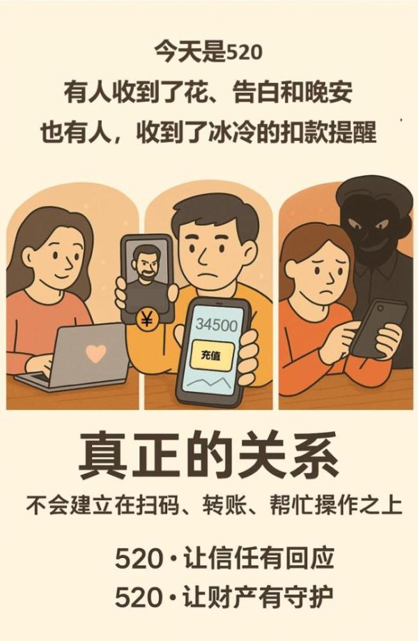丰泰优配 “520”高发骗局曝光：有人收到告白，有人收到余额不足短信……
